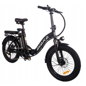 AVAKA BZ20PLUS Vélo Électrique pliable - 48V/18.2Ah - 20x3.0’’ Pneus - Autonomie Maxi 60-80km - Roue à rayons Noir