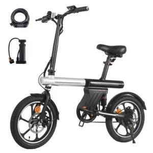 AVDLEU - Vélo Électrique Pliable - Roues 16" - Moteur 250W 25km/h - Batterie 36V 12.8Ah - Autonomie 60-90km (Mode ASSIST)