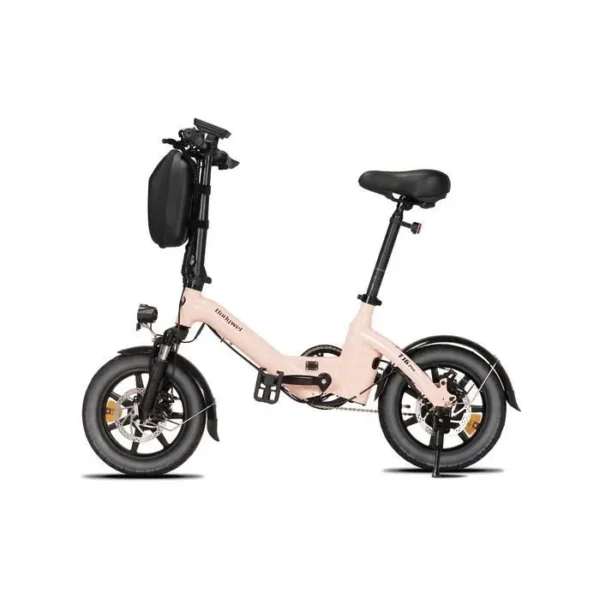 BODYWEL T16 PRO vélo électrique, Rose, Vélo pliant, Sans accélérateur, Sans porte-bagages, Batterie 36v14.5ah, Moteur 250W36V