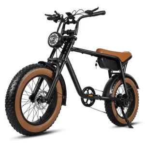 CMACEWHEEL Vélos électriques, Moteur 500W Batterie 48V 15AH, 40-45km/h, Autonomie(PAS) 50-60km, Shimano 7 Vitesses, Noir