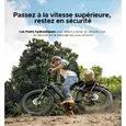 Vélo électrique ENGWE E26 ST Autonomie 140km Moteur 250W Batterie 48V16Ah Amortisseur avant Pneus snow 26 pouces VTC Fat bike Jaune