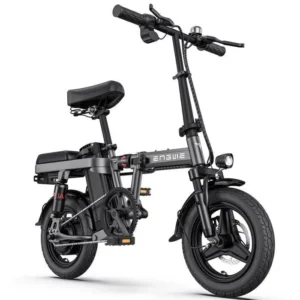 ENGWE T14 - Velo Electrique Pliable, 250W 48V10AH, Top 20mph, 14 pouces , Autonomie 28km, Mini-e-bike de Ville-Gris