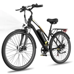 Vélo électrique adulte EVERCROSS TECH EK28 - Pneu 28" Batterie amovible 36V 13Ah Moteur 350W 7 Vitesse Freins à Double Disque -