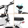 Vélo électrique Pliable EVERCROSS TECH Gros Pneus 16" EK5- Batterie amovible 36V Moteur 350W Freins Double Adulte - Blanc