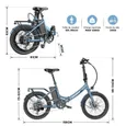 FAFREES F20 Light Vélo Électrique Pliable 20" - 250W 36V/16.75Ah Batterie Amovible - Shimano 7s - Freins à Disque - Autonomie 130km