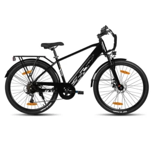 Hiland 26" Vélo électrique, E-MTB avec moteur 250 W, batterie 36 V 7,8 Ah, 7 vitesses pour hommes et femmes,freins à disque,Noir
