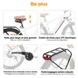 HILAND VTT électrique - Roues de 26 pouces - 250 W 36 V 7,8 Ah -Même style pour hommes et femmes - Freins à double disque - Blanc