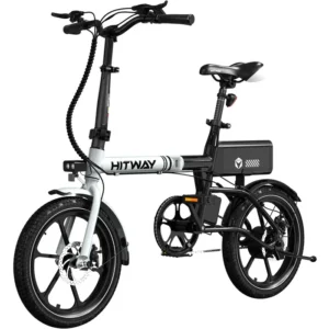 HITWAY Vélo électrique Pliable 16” E-Bike avec Moteur 250W avec Batterie Amovible 36V 9,0Ah, Autonomie Max 20-60KM HITWAY