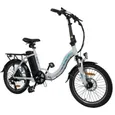 KAISDA K7 Vélo Électrique Pliable 20”- Moteur 350W Batterie 36V13AH - Autonomie 70km - Shimano 7 Vitesses - Freins à disque,Blanc – Image 7