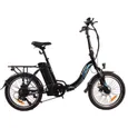 KAISDA K7 Vélo Électrique Pliable 20”- Moteur 350W Batterie 36V13AH - Autonomie 70km - Shimano 7 Vitesses - Freins à disque,Noir – Image 7