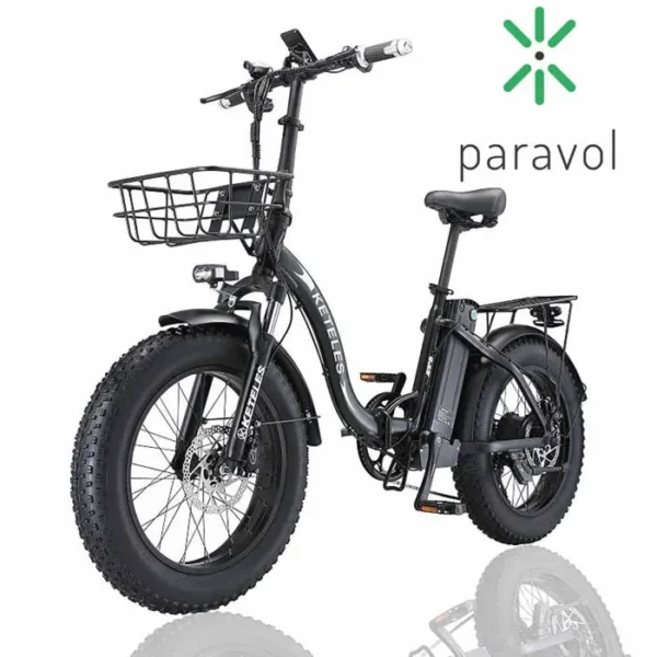 KETELES KF9 vélo électrique pliant, batterie au lithium 18AH, moteur 1000W, gros pneus 20*4, freins hydrauliques