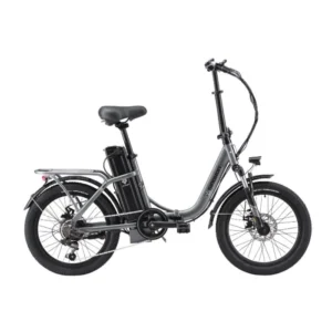 SINOHON C20 vélo électrique, Gris, Vitesse 25KM/H, Batterie 36V18AH, Moteur 250W, Frein de disque mécanique avant et arrière