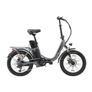 SINOHON C20 Vélo électrique Pliage - 36V18Ah Batterie 250W Moteur Autonomie 120KM 25KM/H Double Couple Gris