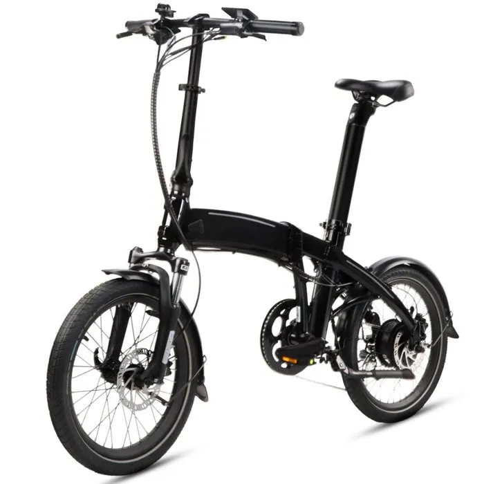 VANKEL FF2 Vélo Électrique Pliable 20" – Moteur 250W – Batterie 756Wh – Shimano 8 Vitesses – Compact et Léger – noir
