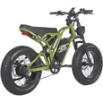 velo electrique Fafrees F20 Ultra Autonomie 100km Moteur 750W Doubles amortisseurs 20 pouces VTT Fat bike 48V25Ah Vert