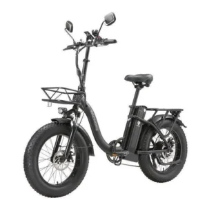 Velo electrique pliable - Roues 20"- 750W - Autonomie 100km - Batterie 48V 15Ah - 7 Vitesses - Noir
