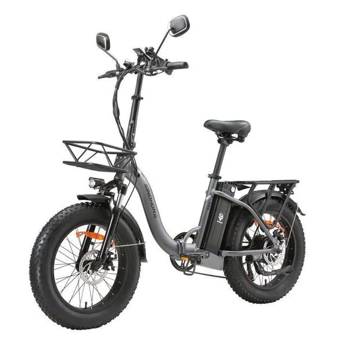Velo electrique Pliable 750W - Autonomie 100km - Batterie Lithium 48V 15Ah - Vitesse Max 45km/h (27.9mph) - Pneus 20" 4.0