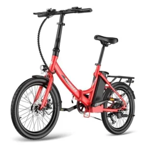 velo electrique pliable Fafrees F20 Light 20 pouces Autonomie 65km Shimano 7 vitesses Batterie 36V14.5Ah rouge
