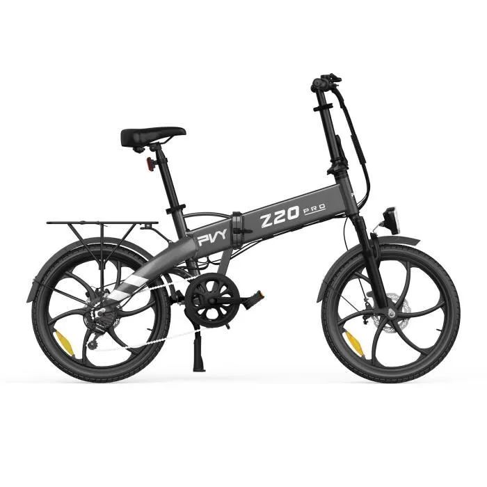 Vélo Électrique - PVY - Z20 Pro - Moteur 250W - Batterie 36V 10.4Ah - Autonomie 80KM - Gris