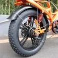 VICTRIP R5 vélo électrique, Moteur 250W, Vitesse max 25km/h, 70km pure electric, pédale 100km - Orange