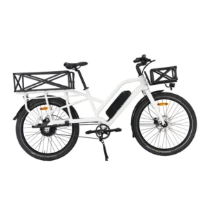 Vélo électrique BANGYI G2617AD, Vélo Cargo, Blanc, Moteur 250W, Batterie Lithium 36V20AH, Capacité de Charge 200KG