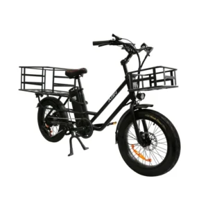 Vélo électrique Cargo ADN ,750W 48V 20.8AH,Avec étagères avant et arrière, 25KM/H, PAS Autonomie 90 KM, 200KG portant le poids,
