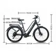 Vélo électrique femmes commutantes HEDATX TX10 - Vitesse maximale 48 km/h - Moteur 750W - Batterie 48V20Ah - Autonomie 90 km - VAE