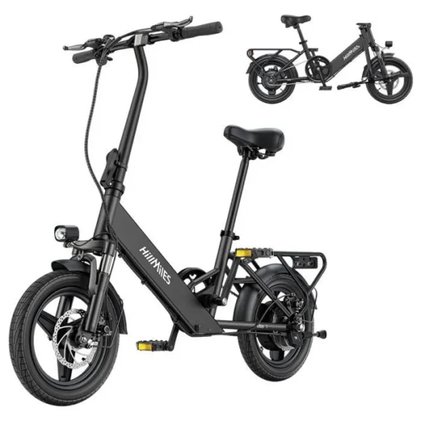 Vélo Électrique HillMiles Mile 1 - Moteur 250W - Batterie 36V 10,4Ah - Pneus 14 Pouces - Vitesse Maximale 25 km/h - Autonomie 60 km