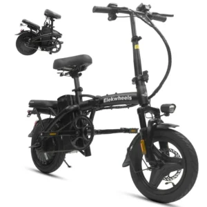 Vélo Électrique Pliable - Roues 14" - Moteur 250W 25km/h - Batterie 48V 13Ah - Autonomie 55-75km (Mode ASSIST) - Noir