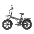 Vélo électrique pliable 20" - 1000W - Lithium 48V 18Ah - Shimano 7 Vitesses - Autonomie 100km - Gris – Image 5