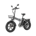 Vélo électrique pliable 20" - 1000W - Lithium 48V 18Ah - Shimano 7 Vitesses - Autonomie 100km - Gris – Image 4