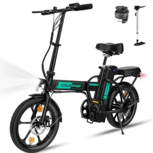 Vélo électrique pliable COLORWAY BK5 Moteur 250W - Batterie 36V8,4Ah - Pédalage assisté - Écran LCD - 16inches