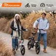 Vélo électrique Pliable Adulte EVERCROSS TECH Pneus 16 EK5- Batterie amovible 36V Freins Double - Noir