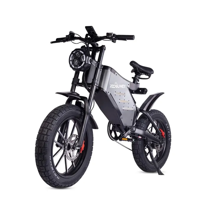 Vélo électrique, RZOGUWEX X5S, Noir, Moteur 48V1000W Moteur Brushless, Couple 95NM, Frein à Huile