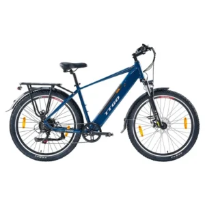 Vélo électrique TTGO M300, Bleu, Moteur Brushless 250W36W, Batterie 36V20AH, Shimano 7