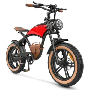 Vélos électrique HIDOES B10, Moteur 1000W, Batterie au Lithium 48V13Ah, Vélo Fat Pneu, Coussin de Style Cowboy et Sac de Vélo